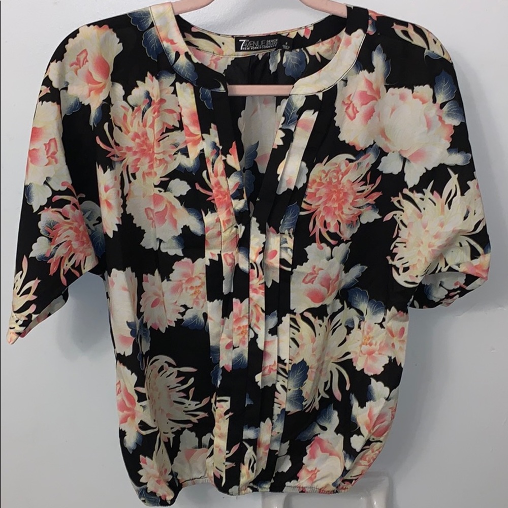 Spring floral blouse